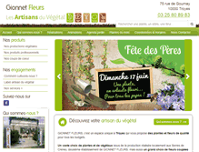 Tablet Screenshot of gionnet-fleurs.fr